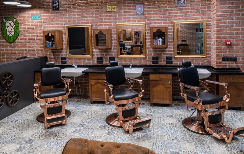 Barbershop interior